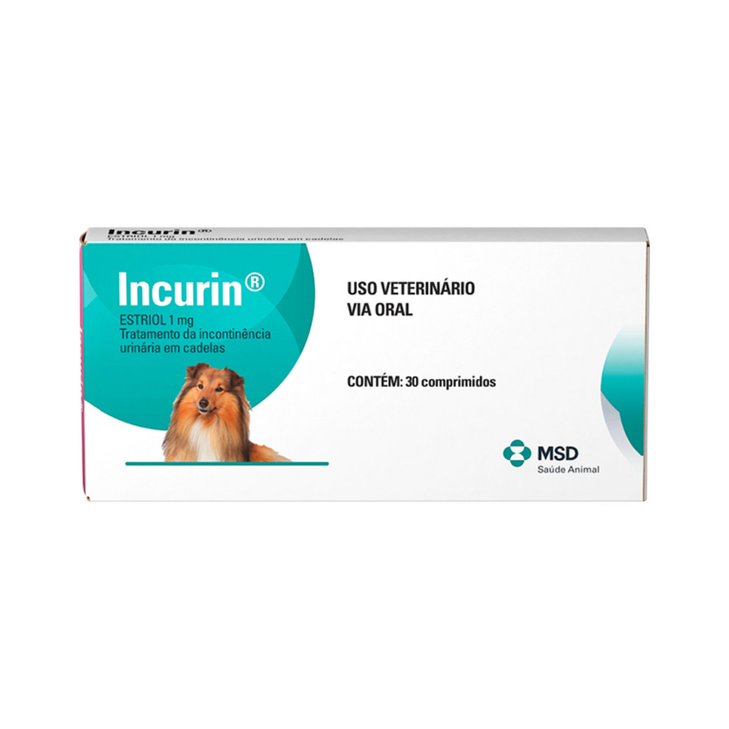 INCURIN 30 COMPRIMIDOS 1MG INCONTINENCIA URINARIA CADELAS em Oferta na Shopee