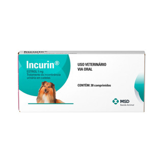 INCURIN 30 COMPRIMIDOS 1MG INCONTINENCIA URINARIA CADELAS em Oferta na Shopee
