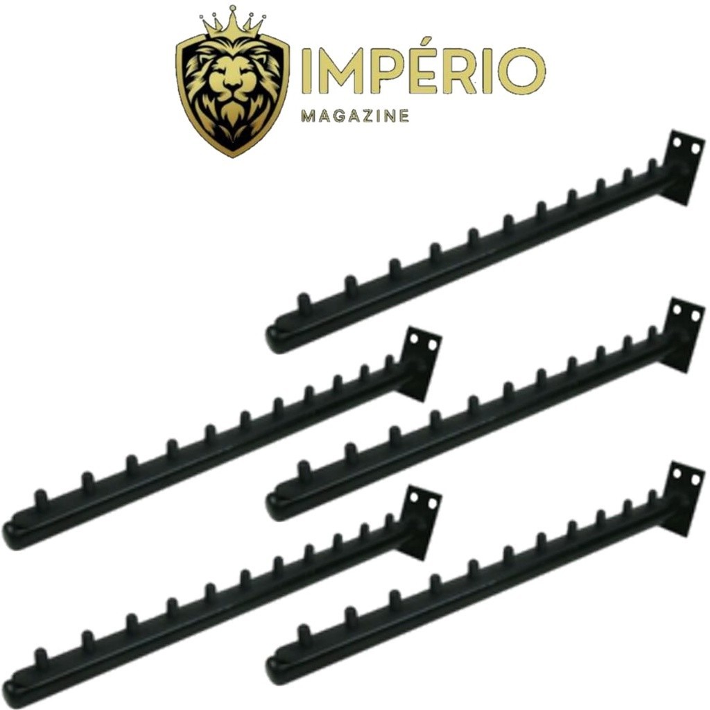 Expositor Rt Arara Inclinado Cabideiro Parede  kit com 5