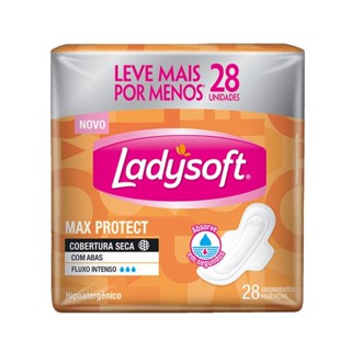 Absorvente Ladysoft Cobertura Seca Com Abas 28 Unidades