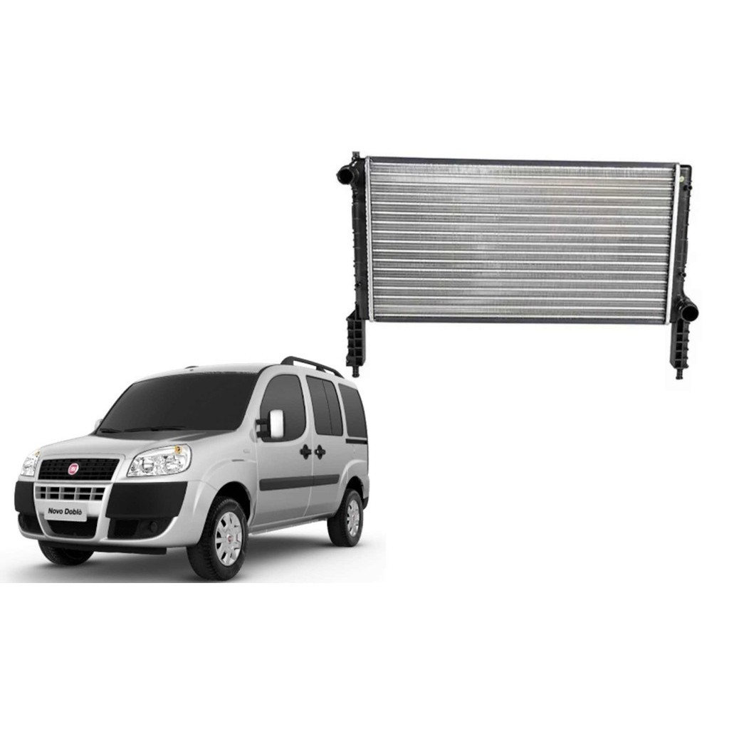 Radiador Fiat Doblo 1.3 Sem Ar 2001 a 2006 - Barra Parts - 46803031