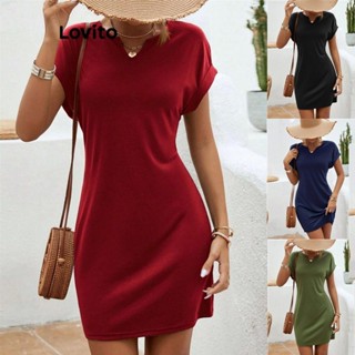 Lovito Vestido Elegante Liso Com Cobertura De Quadril Para Mulheres LNL46236