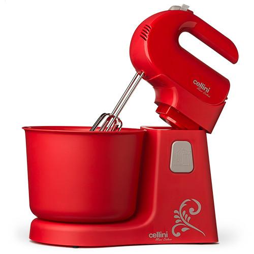 Batedeira Cellini Maxi Deluxe 300W 4 Velocidades Vermelha