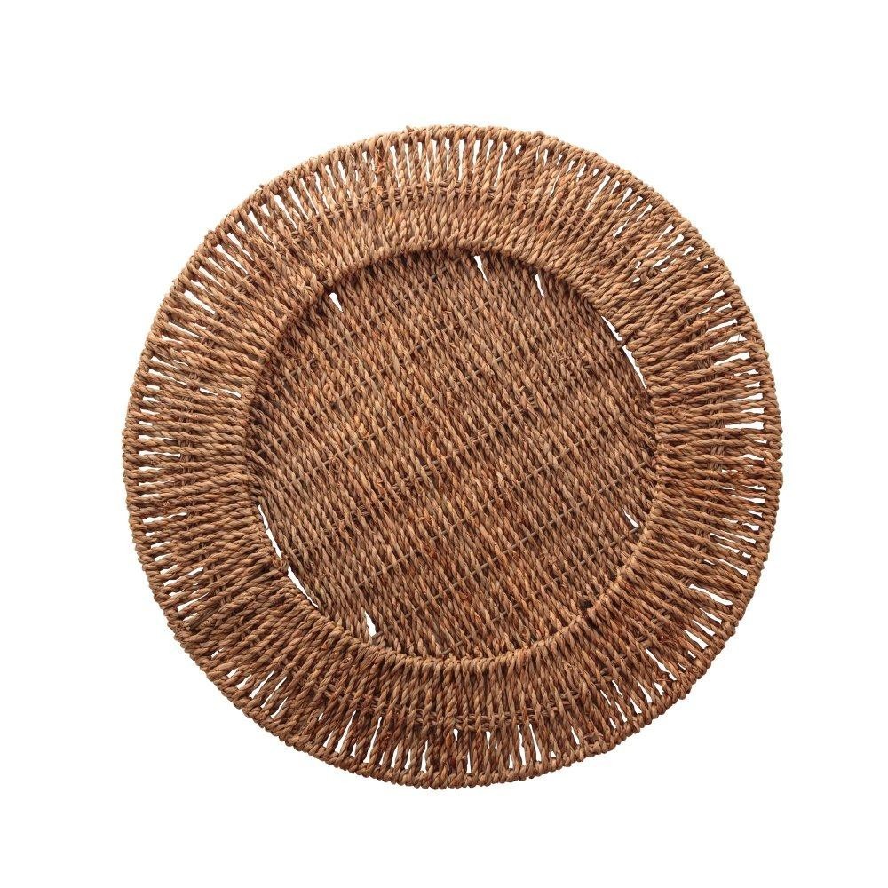 Sousplat Wolff de Fibra Natural Natural 38cm