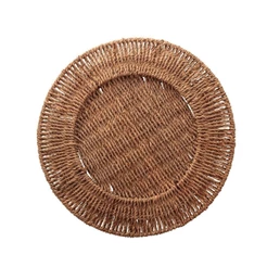 Sousplat Wolff de Fibra Natural Natural 38cm
