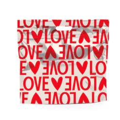 Sacola Metalizada com Zip - 46x43x5cm - Love On Top - 1 unidade - Cromus - Rizzo