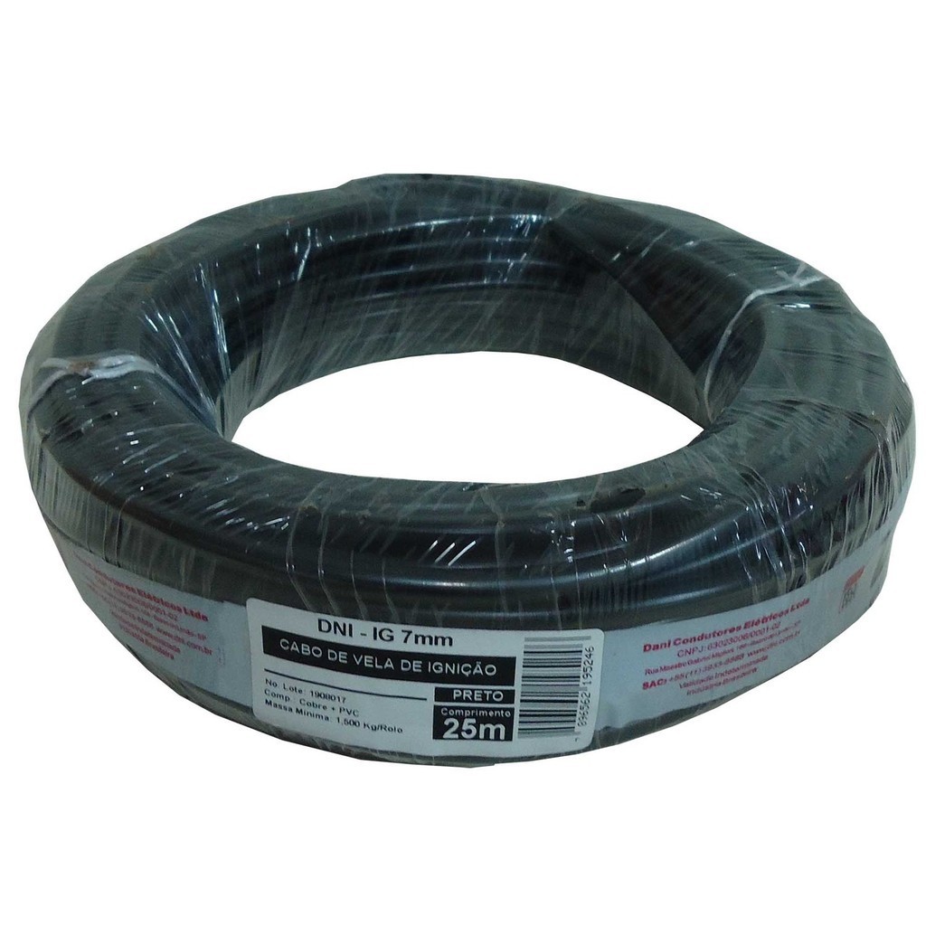Cabo De Vela De Ignição 7mm Choque De Boi 25metros em Oferta na Shopee
