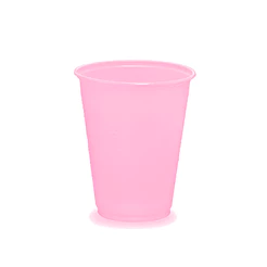 Copo Descartável Biodegradável 200ml - Rosa Candy - 50 unidades - Rizzo