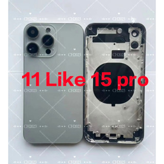 Carcaça De Titânio Para 11 Como 15 Pro 11 A Back DIY Bateria Substituição Da Armação Central em Oferta na Shopee