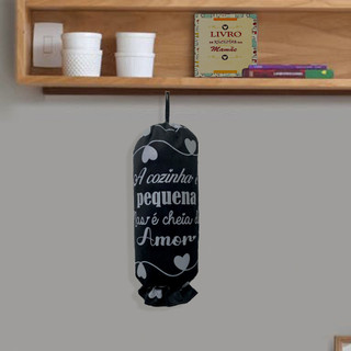 Puxa saco preto Amor 43x22cm cinza em Oferta na Shopee
