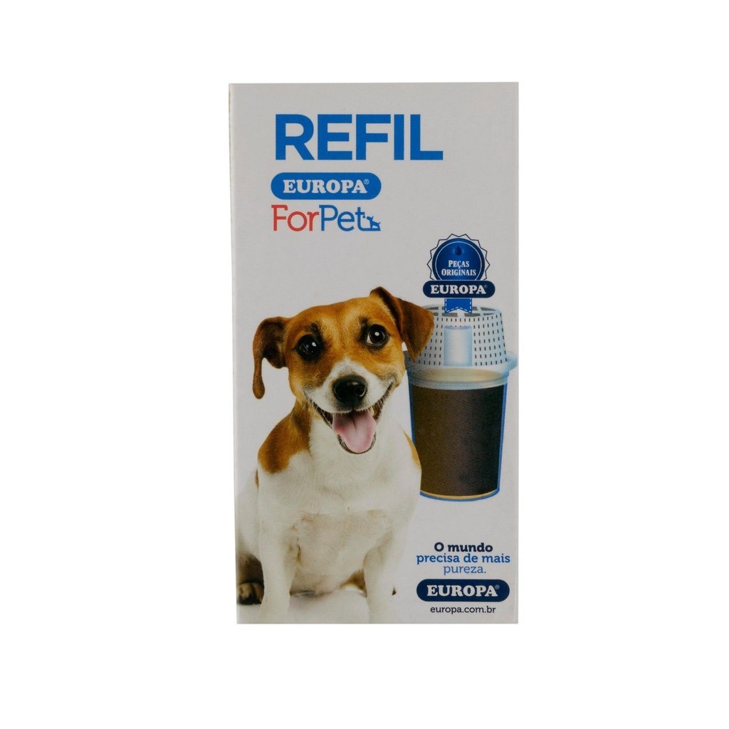 Refil Purificador De Água Europa For Pet em Oferta na Shopee