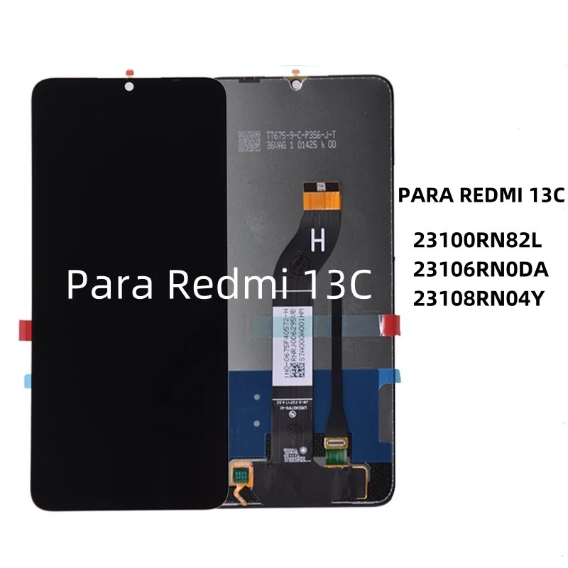 6.74" Display Para Xiaomi Redmi 13C Tela Frontal Nova Lcd Compativel 23100RN82L Sem Aro