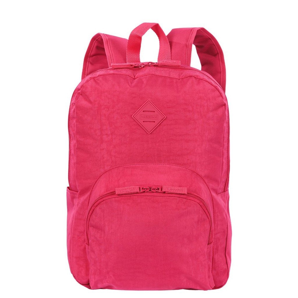 Mochila Sestini Happy Crinkle - Pink em Oferta na Shopee