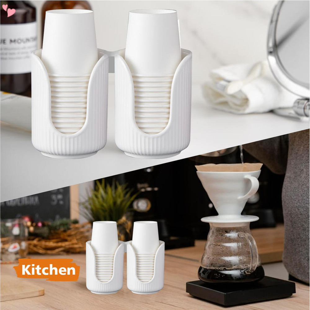 Dispensador De Copos De Papel Descartável Porta Plástico De Mesa Multifuncional Organizador