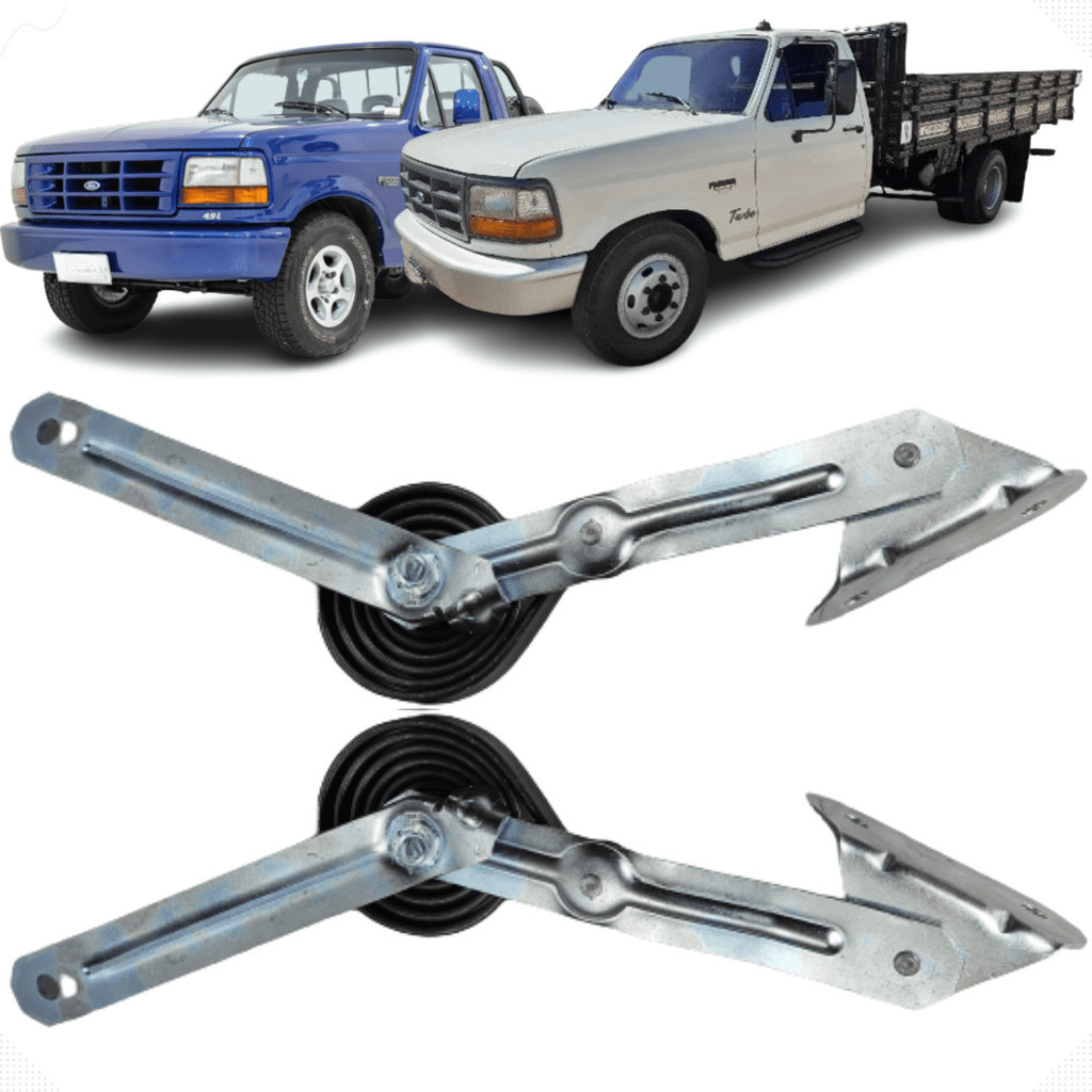 Par Dobradiça Do Capô Com Articulada Mola Ford F1000 F4000 92 A 98 Le Ld