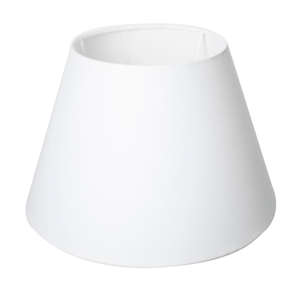 Imagem Cúpula de Abajur luminaria 19x16x28cm Tecido Algodão Soquete Importado Ref 20A Cor Bege Preta ou Branco