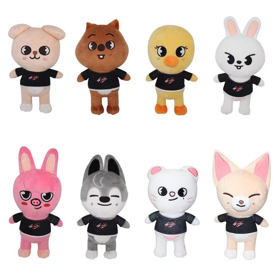 20 Cm KPOP Stray Kids Cartoon Plush Toy Skzoo Brinquedos De Pelúcia Boneca Presentes