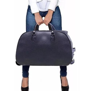 Bolsa Mala De Mão Para Viagem Bordo Couro Sintético Varias Cores sem dodinha em Oferta na Shopee