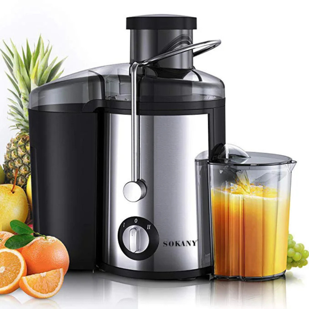 Centrífuga Alimentos Elétrica Juicer Laranja Suco Frutas 1500w Inox Cor Preto E Inox 110V ...