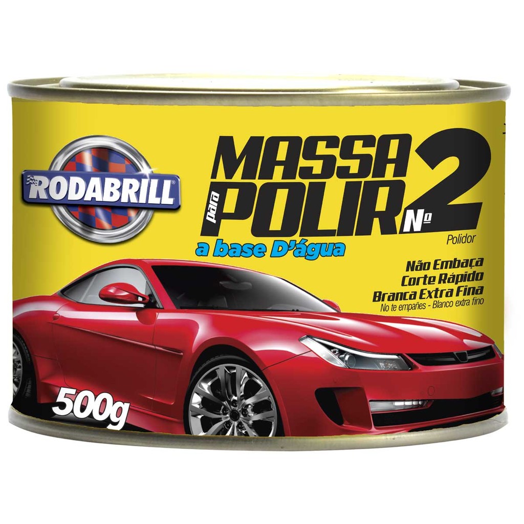 Massa para Polir No 2 a Base D ́ Água Rodabrill 500g