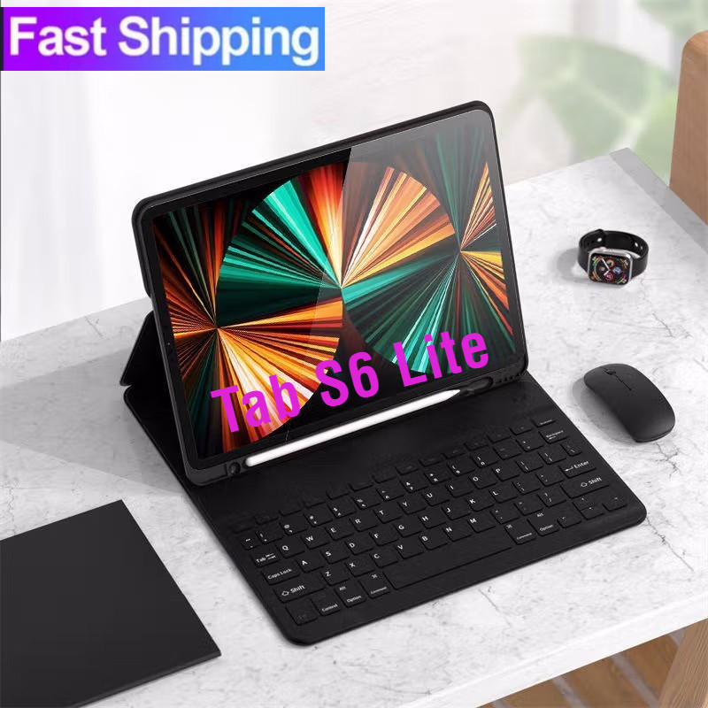 Galaxy Tab S6 Lite Magnético destacável Caso para Samsung Galaxy Tab S6 Lite 10.4 SM-P610/P615/P617 2020 P613/619 2022 P620 2024 sem fio Bluetooth Keyboard case Capa Caixa