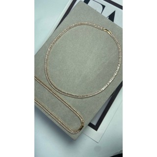 Colar riviera fecho joias banhado em ouro 18k