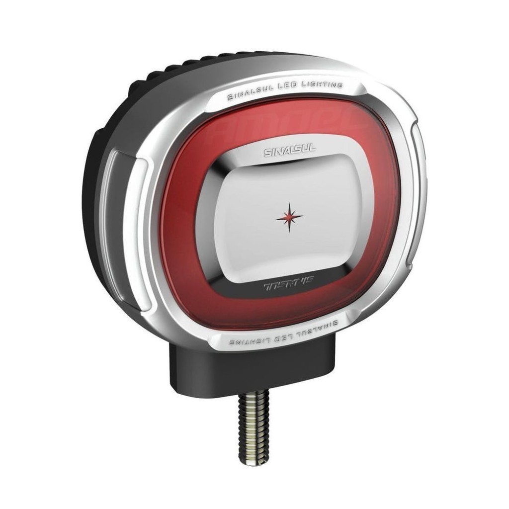 Lanterna Três Marias Foguinho Led Bivolt Anel Luz Vermelha