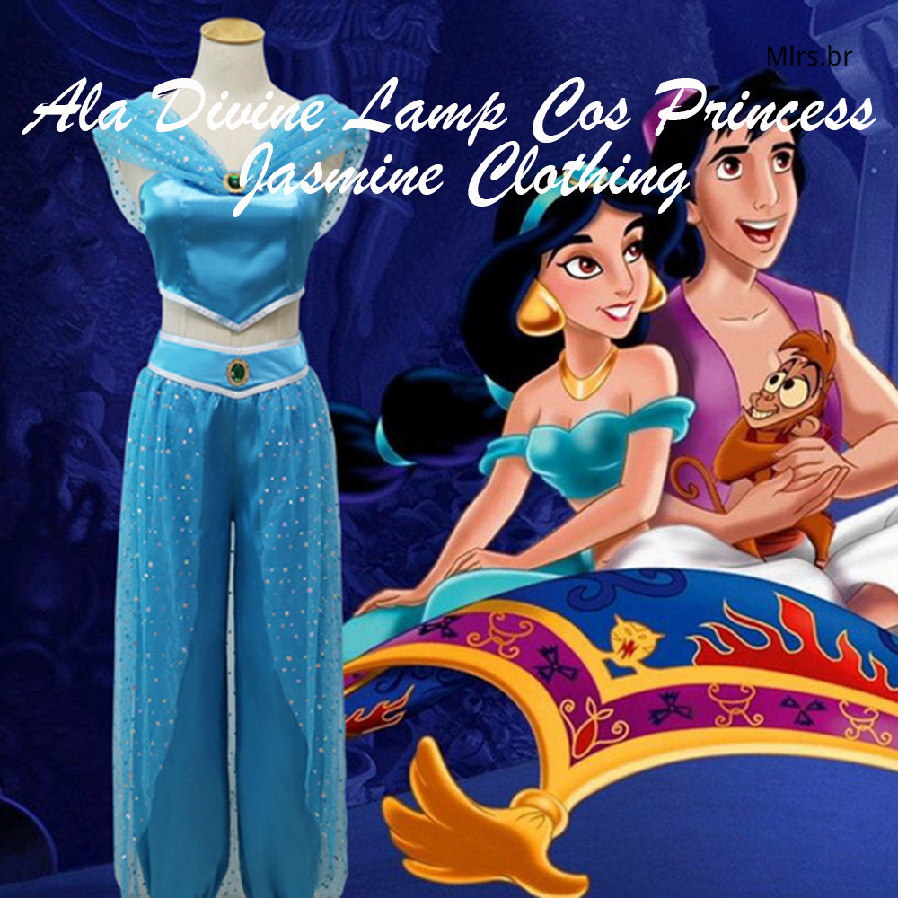 Fato De Moda Princesa Jasmines Cosplay Engraçado Fantasia De Carnaval
