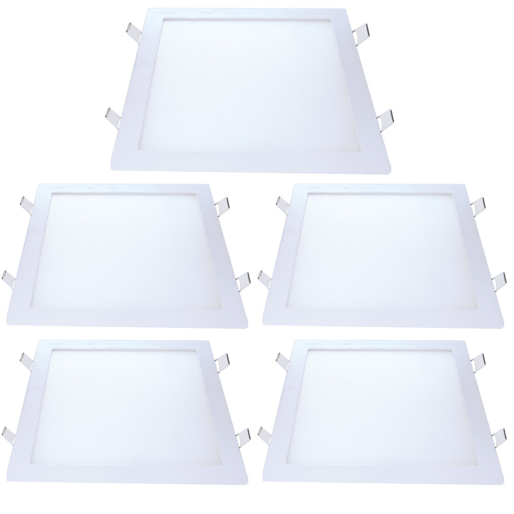 5 Painel Embutir Quadrado 24w Luz Neutra 4000K Bivolt Avant em Oferta na Shopee