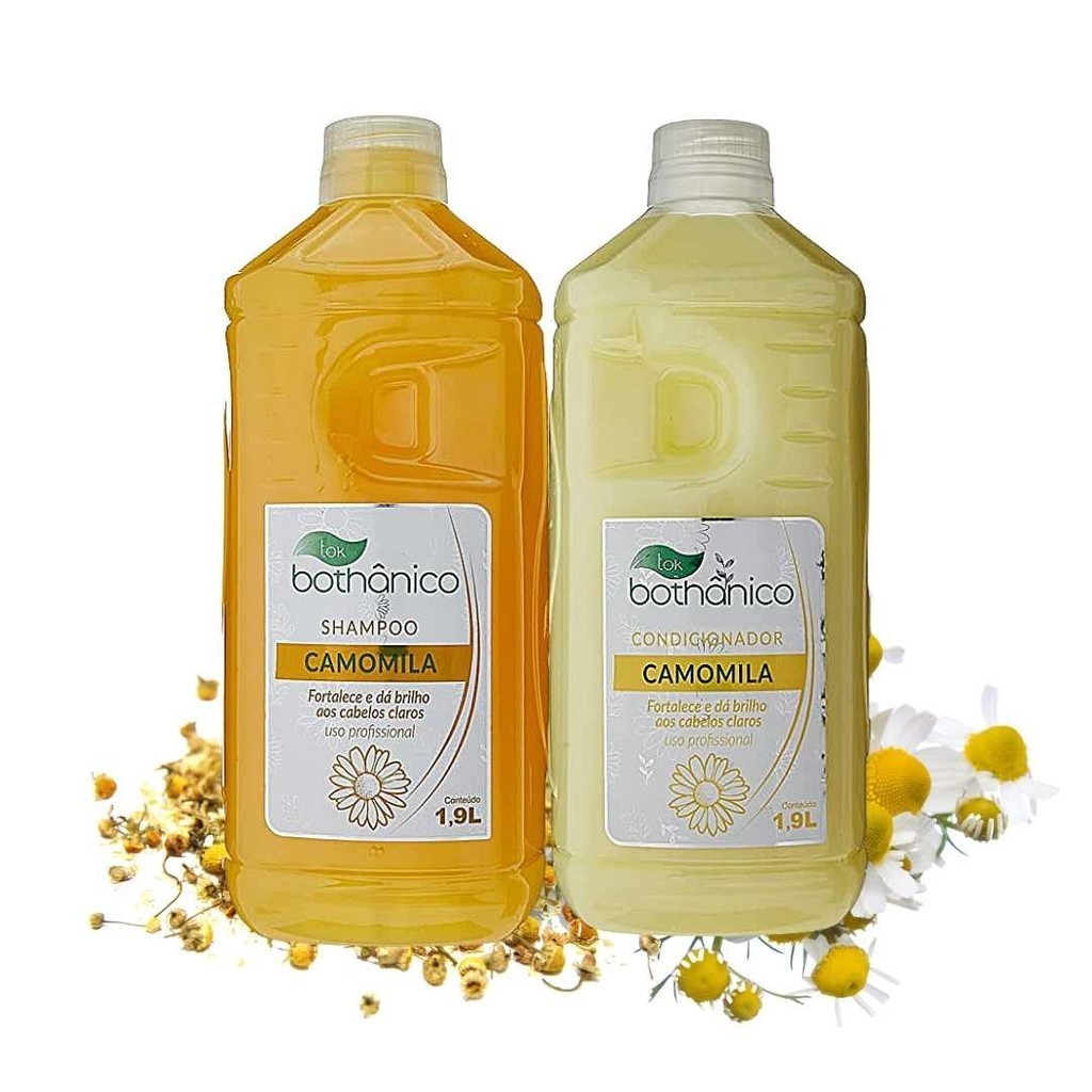Galão Shampoo e Condicionador Camomila Tok Bothanico 1,9 Lt cada