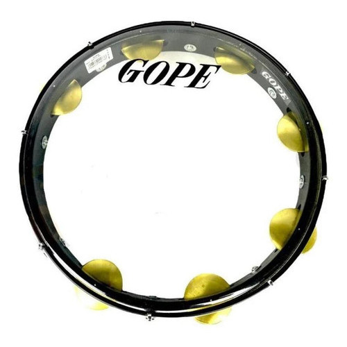 Pandeiro Gope Super Leve 12pol Preto (647slpp)