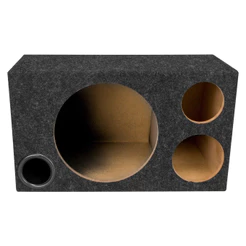 CAIXA TRIO SOM AUTOMOTIVO 10 POLEGADAS 1 ALTO FALANTE DUTO REDONDO 3 POL. MDF 15 MM (L: 54 X A: 30 X PS: 21 X PI: 32)