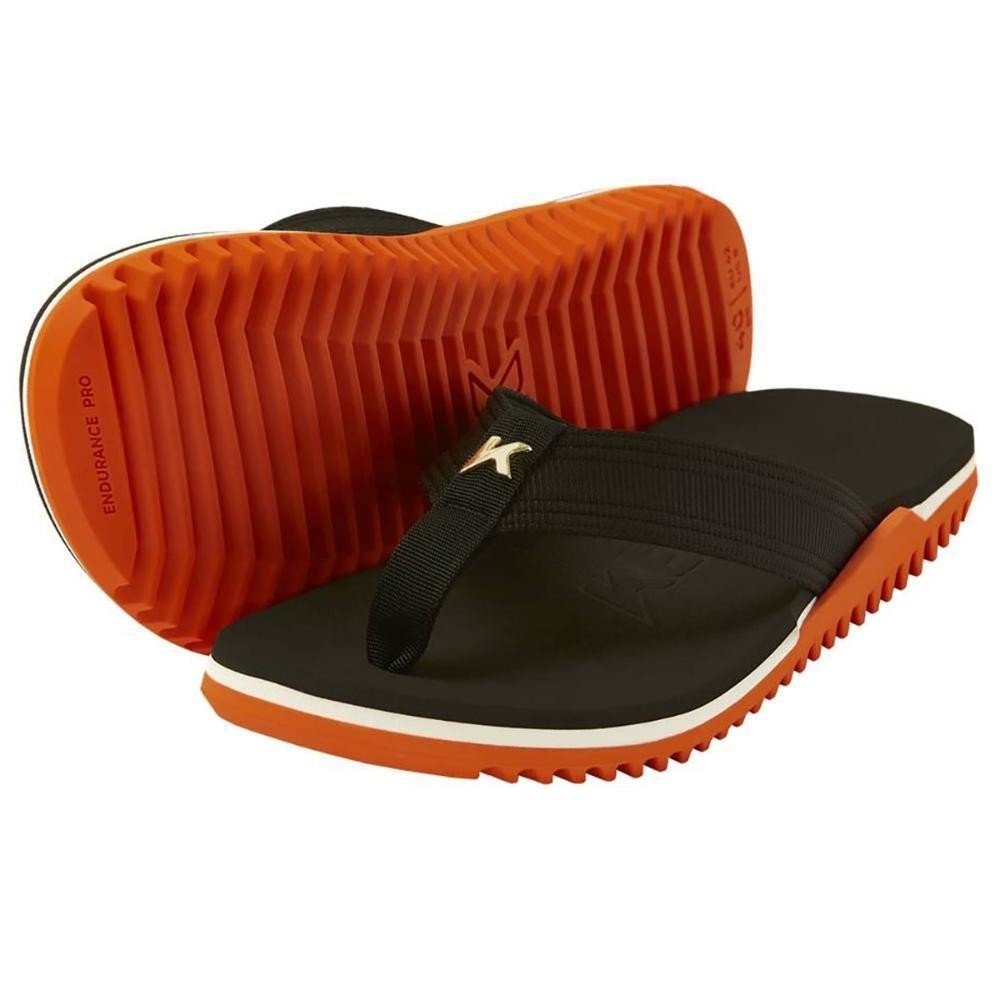 Chinelo Kenner Nk6 Pro Masculino - Preto e Laranja em Oferta na Shopee