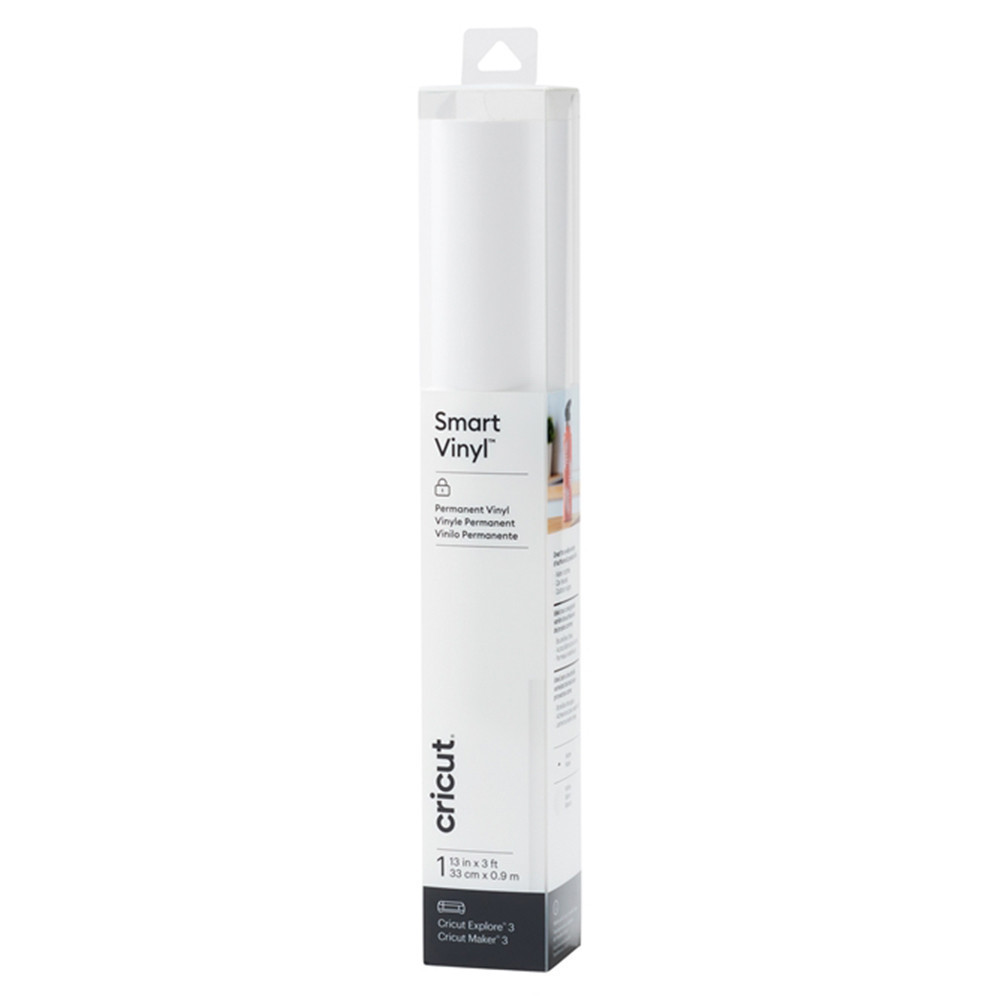 Vinil Permanente Inteligente Smart para Cricut 33x91cm - Branco
