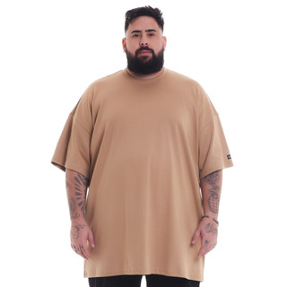 Camiseta Oversized Soft Bege Knulu em Oferta na Shopee