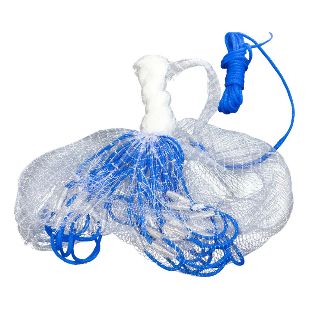 Tarrafa Pesca Tilapia Pescada Piau malha 30mm Tainha 10m de roda Fácil de Usar