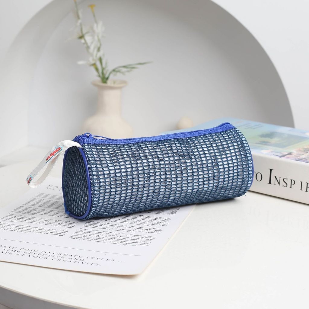 Estojo Escolar Necessaire Nylon Unissex Feminino Masculino Lápis Caneta X132 AMY em Oferta na Shopee