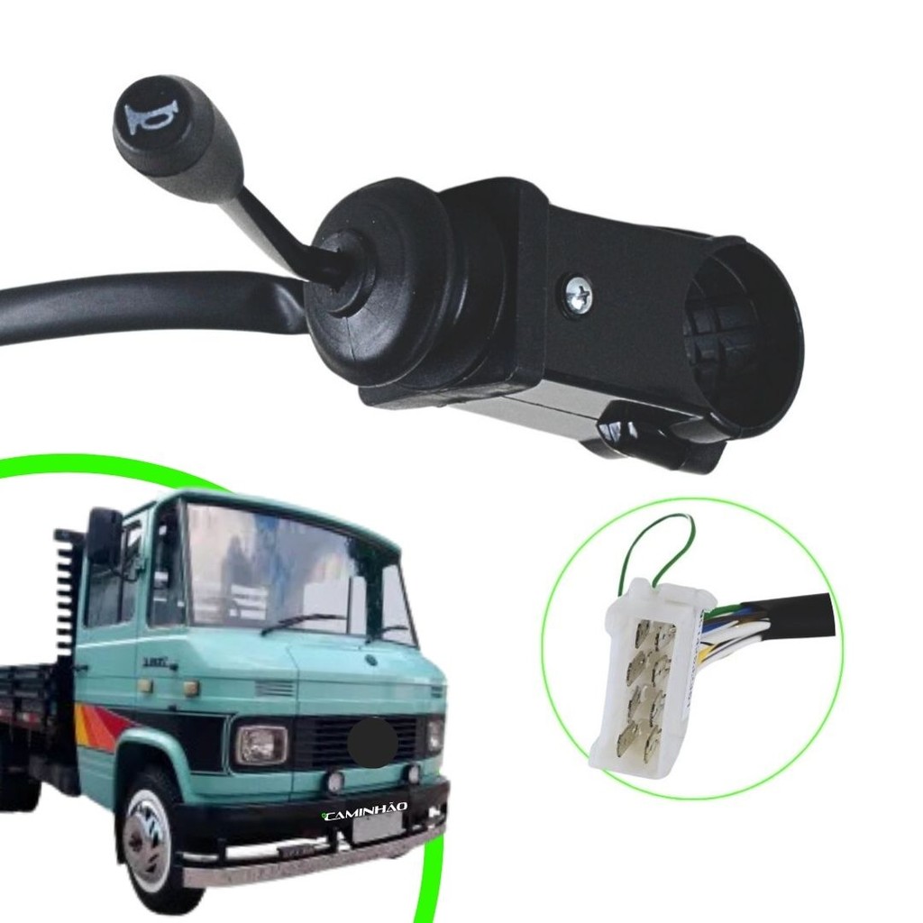Chave Seta para Mercedes-Benz 608 com Buzina e Farol Alto / Baixo- Alavanca Curta (A3085457024) em Oferta na Shopee