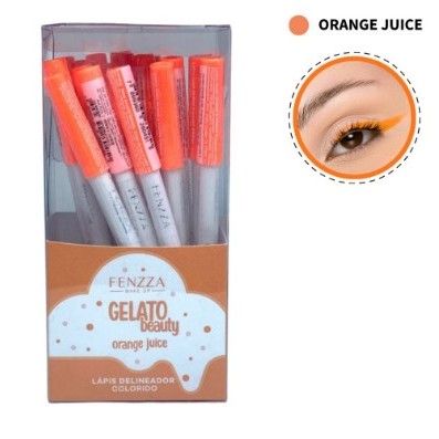 BOX DE LÁPIS GELATO ORANGE JUICE C/ 24 UNIDADES- FENZZA