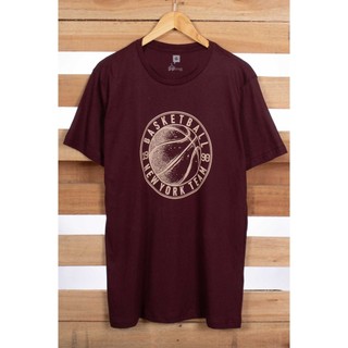 Camiseta Masculina BasketBall 100% Algodão Manga Curta Gola Redonda Modelagem Reta Gogocloset