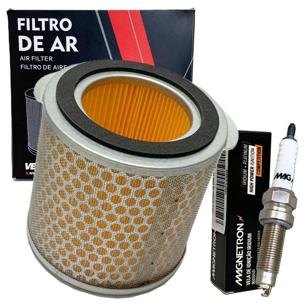 Filtro de Ar + Vela Iridium P/ Nova Xre 300 Sahara 2023-2024 em Oferta na Shopee