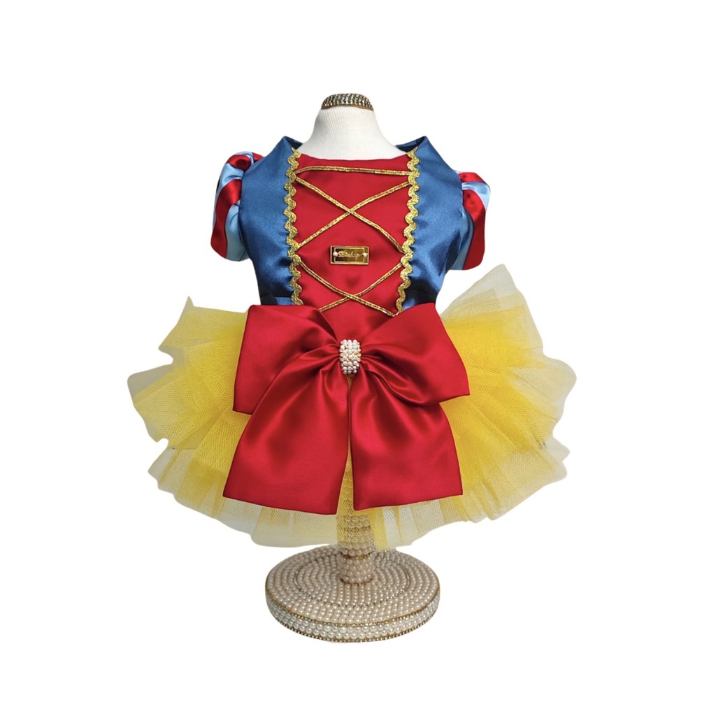 Fantasia Pet - Vestido Branca de Neve para cachorro e gato