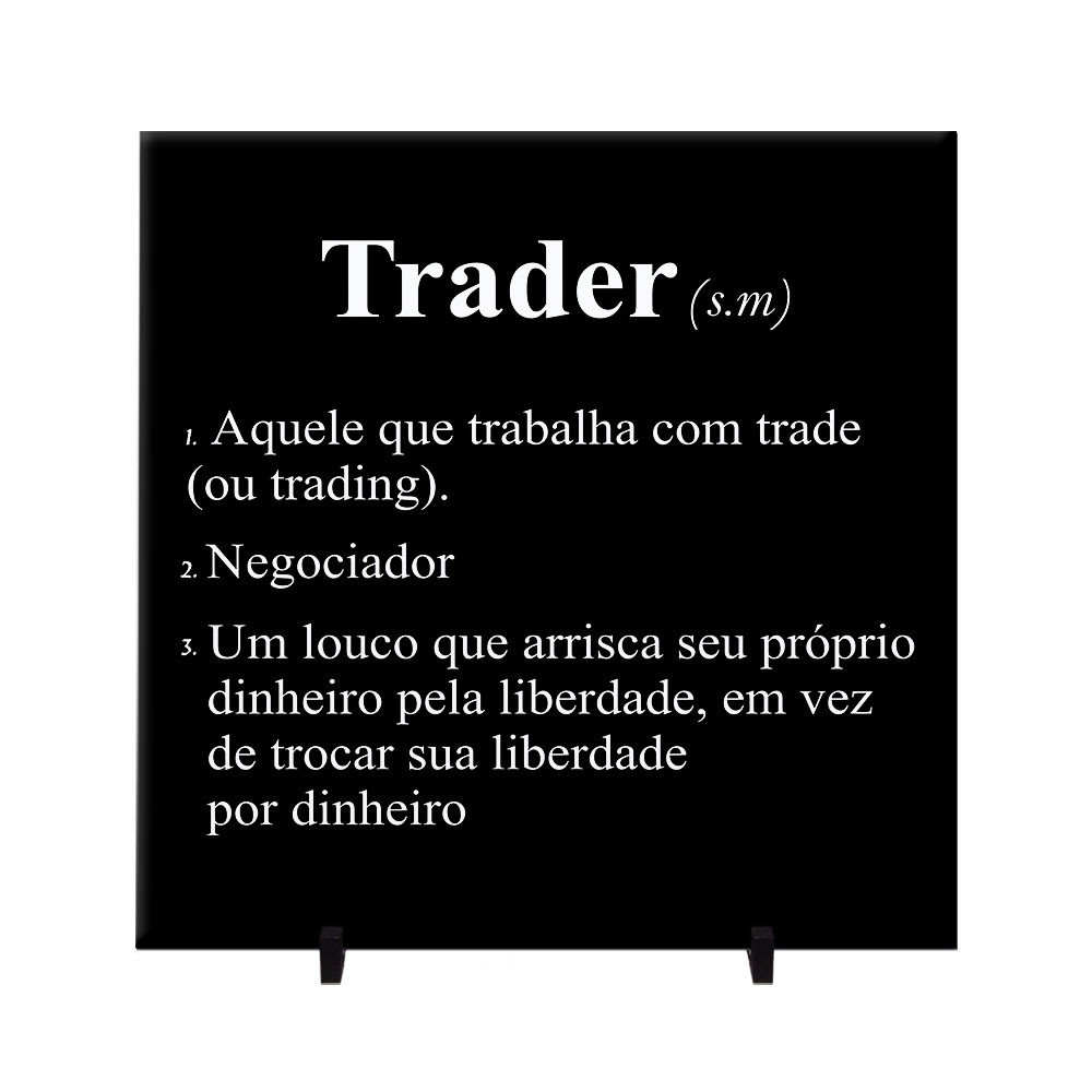 Azulejo Personalizado Definição Profissão Day Trader Decoração Mercado Financeiro Presente Investidor