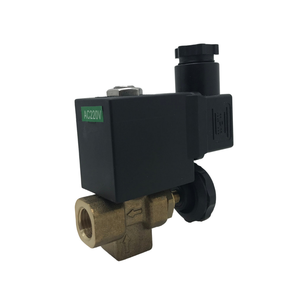 Válvula Solenóide 2/2 Vias Ação Direta Nf Rosca 1/4 220v