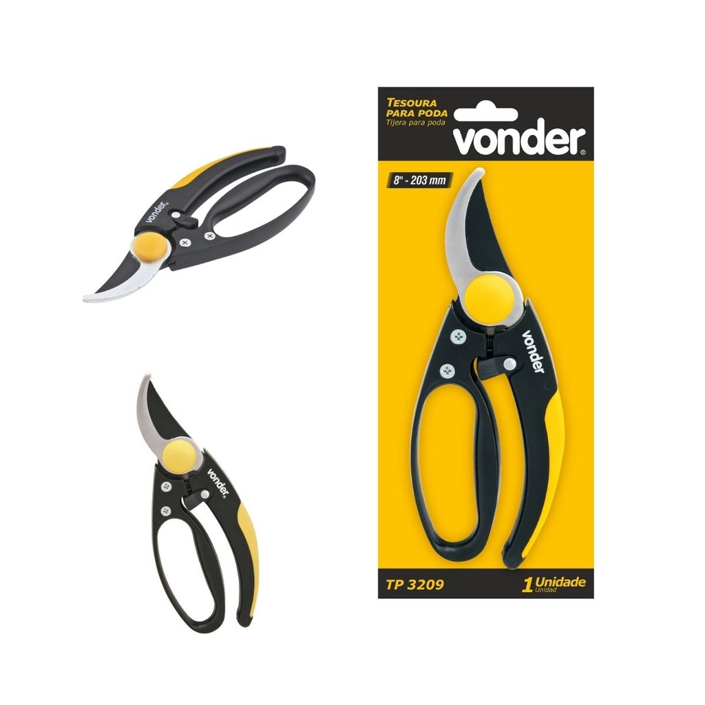 Tesoura para poda 8" profissional TP3209 VONDER 