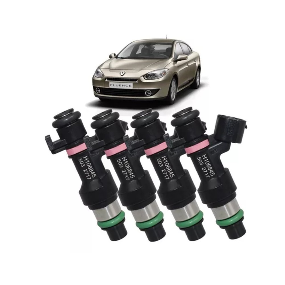 Bico Injetor Renault Fluence 2.0 16v Flex 2015 Kit 4 bicos H106845