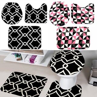 Jogo de Tapete Para Banheiro Kit com 2 Jogos com 3 Pcs Cada Antiderrapante Emborrachado Resistente em Oferta na Shopee