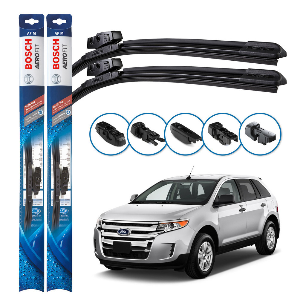 Par de Palhetas Limpador Parabrisa Multiclip Original Bosch Ford Edge 2008 A 2014