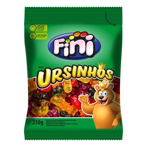 Bala Gelatina Fini Ursinhos 250G em Oferta na Shopee