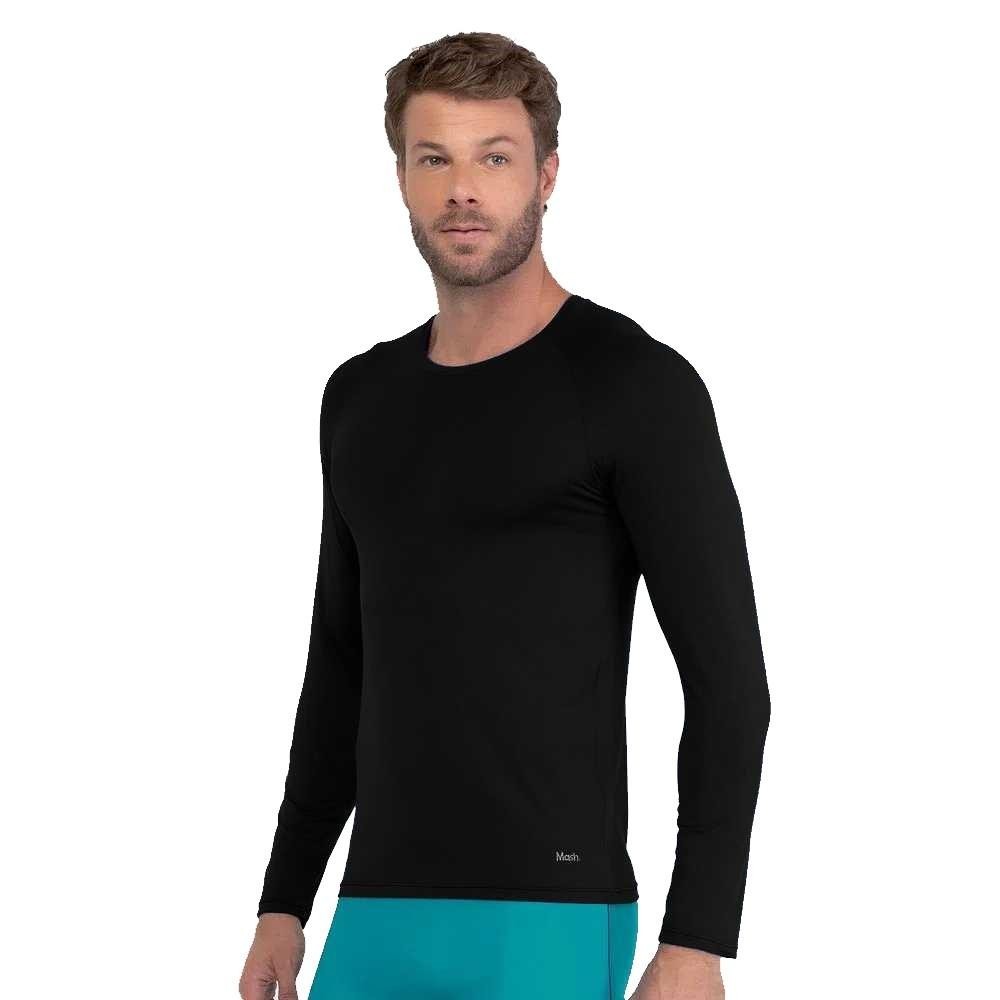 Camiseta Mash Masculina Manga Longa com Proteção Uv Fps 50 em Oferta na Shopee